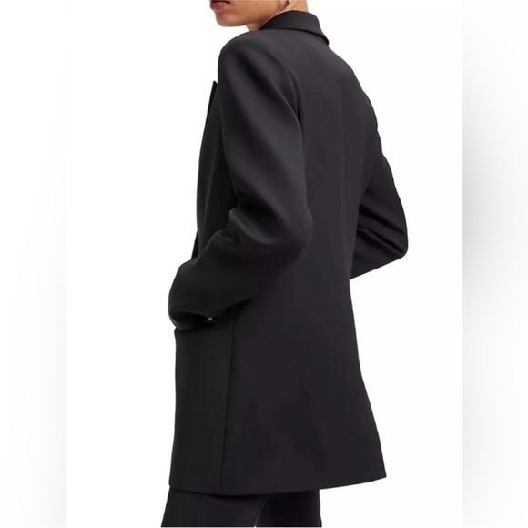 Good American Scuba 2.0 Black Blazer Size 1 Small - Picture 3 of 10